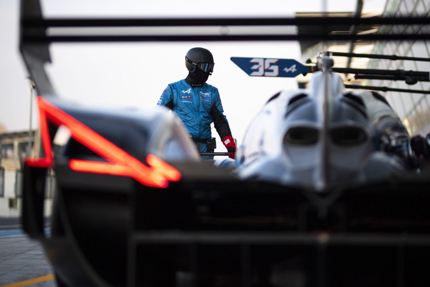 Alpine A424, details, mechanic during the Alpine private test session on the Autodromo Nazionale di Monza from February 2 to 4, 2025 in Monza, Italy - Photo Fabrizio Boldoni / DPPI