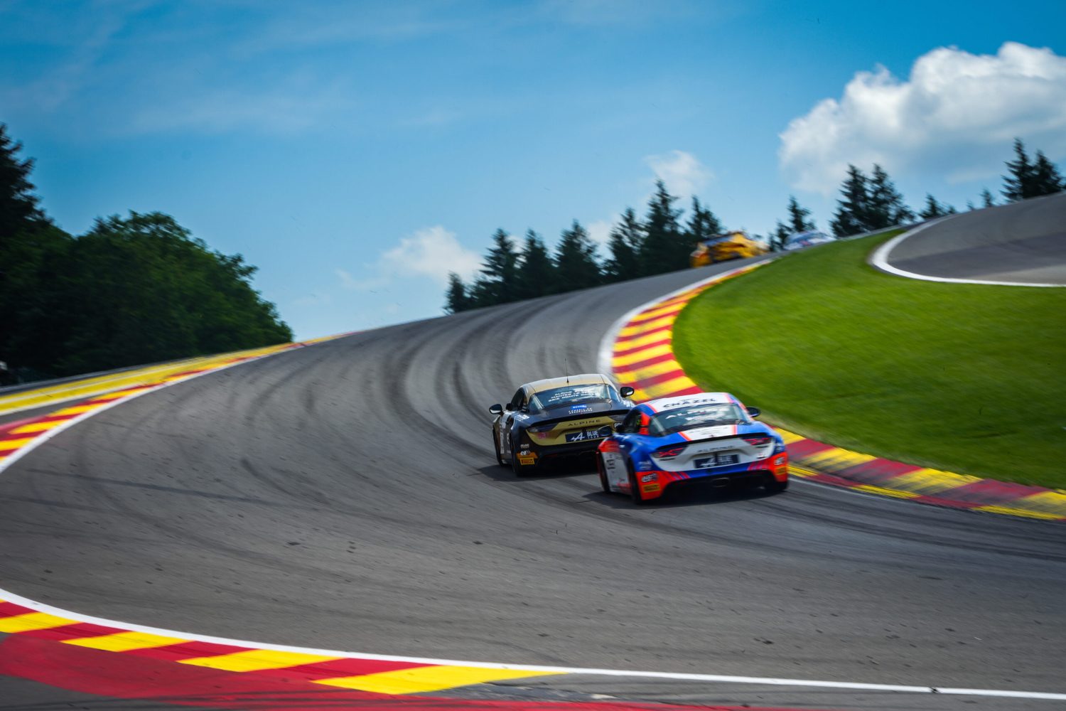 31 KIEFFER Lenny (LUX), NEVEU Julien , Schumacher GP, Alpine A110 Cup, action during the 3rd round of the Championnat de France FFSA GT 2026, from June 19 to 21, 2026 at Spa-Francorchamps, Belgium - Photo Paul Vaicle / DPPI