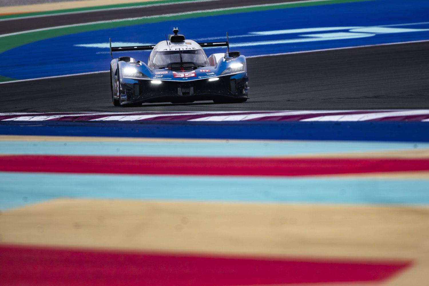 35 CHATIN Paul-Loup (fra), HABSBURG Ferdinand (aut), MILESI Charles (fra), Alpine Endurance Team, Alpine A424 #35, Hypercar, action during the Qatar 1812 KM, 1st round of the 2025 FIA World Endurance Championship, from February 25 to 28, 2025 on the Losail International Circuit in Lusail, Qatar - Photo Thomas Fenetre / DPPI