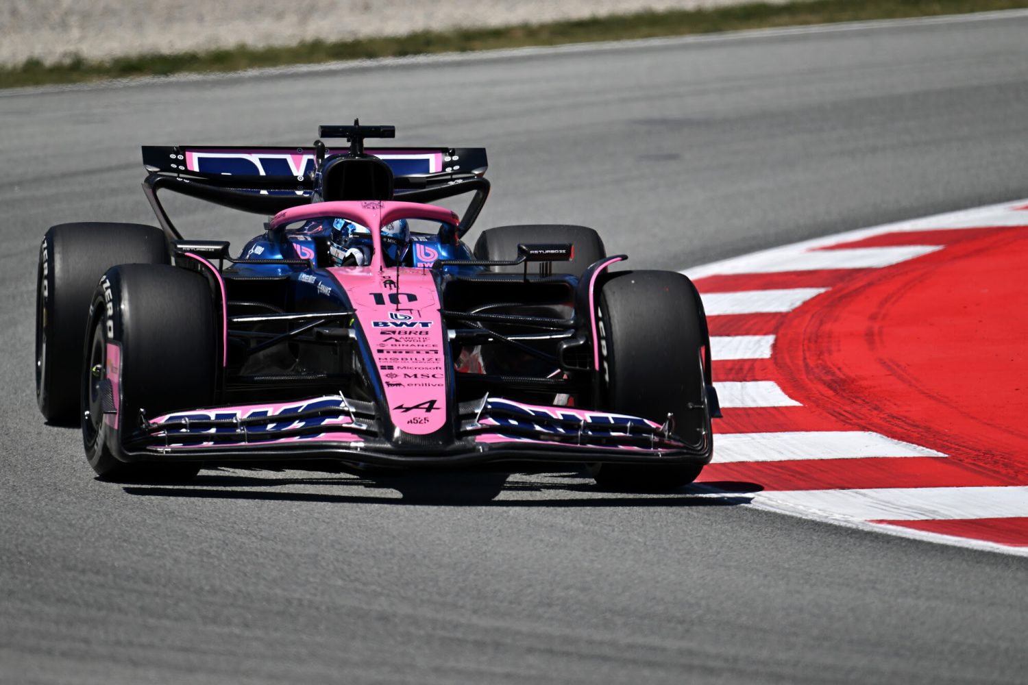 BARCELONA, SPAIN - MAY 30: Pierre Gasly of France driving the (10) Alpine F1 A525 Renault on track during practice ahead of the F1 Grand Prix of Spain at Circuit de Barcelona-Catalunya on May 30, 2025 in Barcelona, Spain. (Photo by Sam Bagnall/Sutton Images)